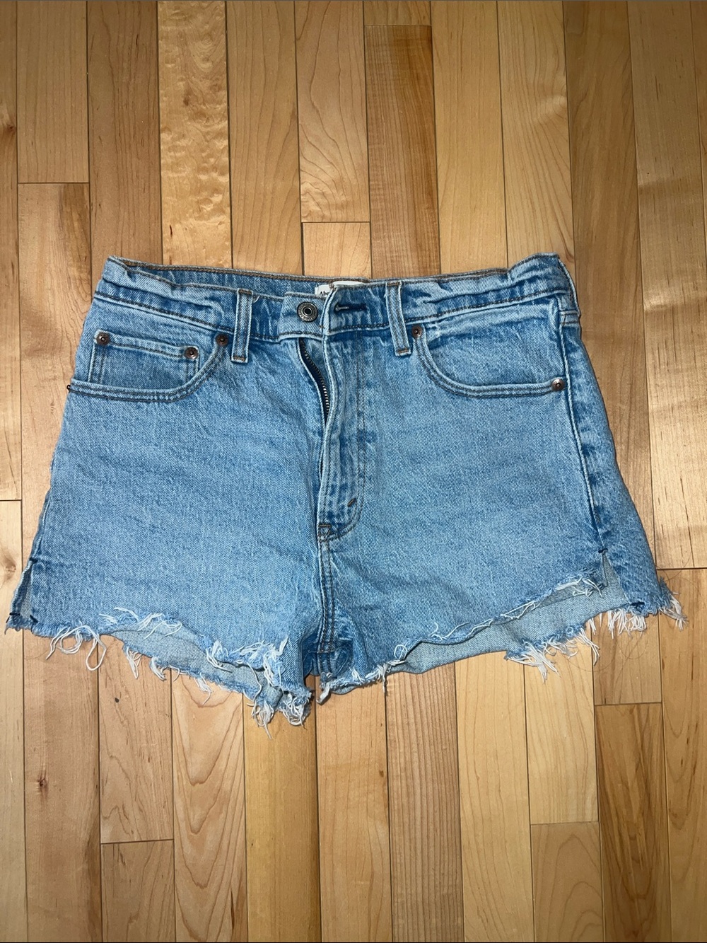 Abercrombie & Fitch Light Blue Denim Cutoff Shorts